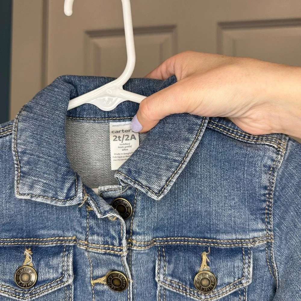 Carters Girls Jean‎ Jacket Size 2T NWT